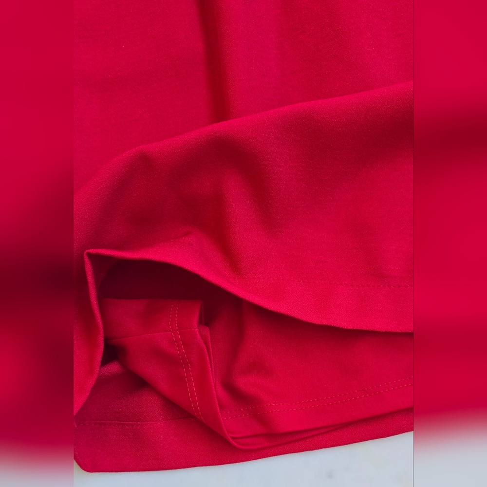 NWT Lulu's ruby red Sheath dress twist tie front Size Medium - Picture 5 of 9